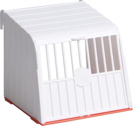 Flamingo Vogelaccessoire Nestkastje Plastic - Wit - 13 x 12 x 13 cm