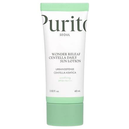 [PURITO] Wonder Releaf Centella Daily Sun Lotion SPF 50+ PA++++ 60ml white