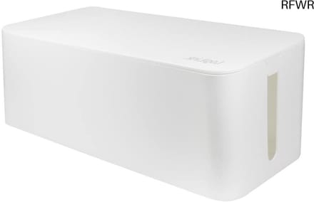 RFWR® Grote kabelbox voor kabelbeheer - 407 x 157 x 133,5 mm, wit