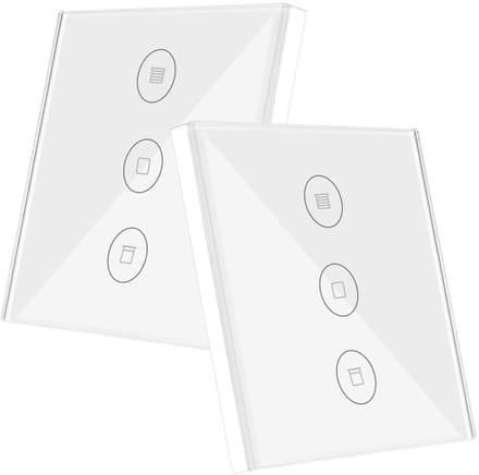 Slimme Rolluikschakelaar - Motorbesturing - App Bediening - Temperatuur Functies - 8.6 x 8.6 cm