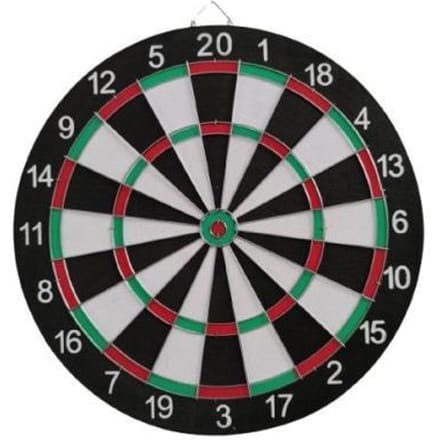 Dartsboard 43cm met 6 darts 18 gram