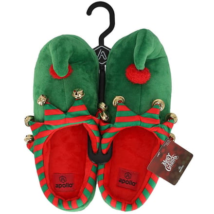 Kerstsloffen Heren - Elfthema - Groen / 43/44