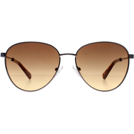 Guess GU8257 10F glanzend licht nikkelbruin zonnebril met kleurverloop