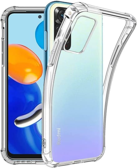 Shockproof Soft TPU hoesje Silicone Case Geschikt voor: Xiaomi RedMi Note 11/ Note 11S 4G - Transparant