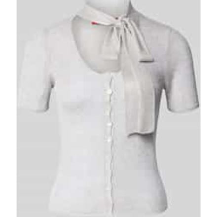 Regular fit gebreid jack van viscosemix, model 'MAMAN'