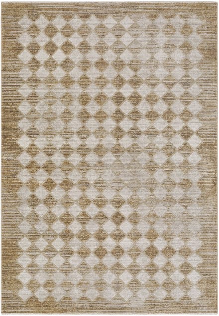 Galey Alix x SURYA Myrtle Avenue V vloerkleed scandinavisch geometrisch mosterd