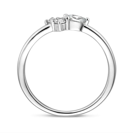 Gerhodineerd Zilver Ring Met Zirkonia 1337643