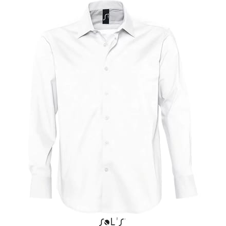 SOL'S Men´s Stretch-Shirt Brighton Long Sleeve L633 - White - XL