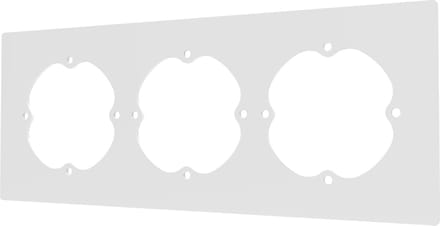 Kos Design - opvulraam drievoudig Stopcontact - Wit - Opvulramen - Opvulraampje
