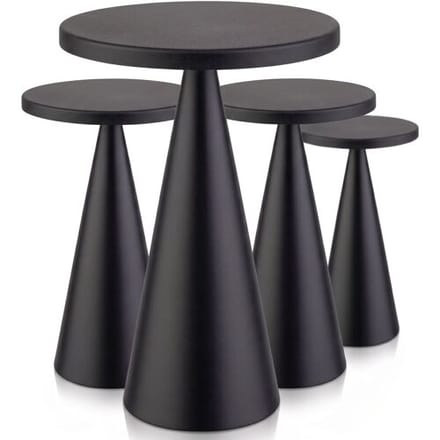 GGM Gastro (4 Stück) Tischleuchte - CONE - Ø 130mm - Schwarz