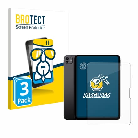 Screenprotector 3 Stuks voor Apple iPad Pro 11" 2024 (Voor+Camera) Beschermglas transparant
