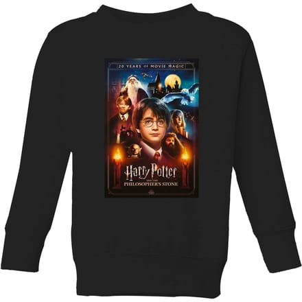 Harry Potter Philosopher's Stone Kids' Sweatshirt - Black - 122/128 (7-8 jaar)
