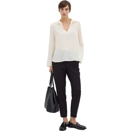 Cigarettebroek van dubbele crêpe dames Stefanel