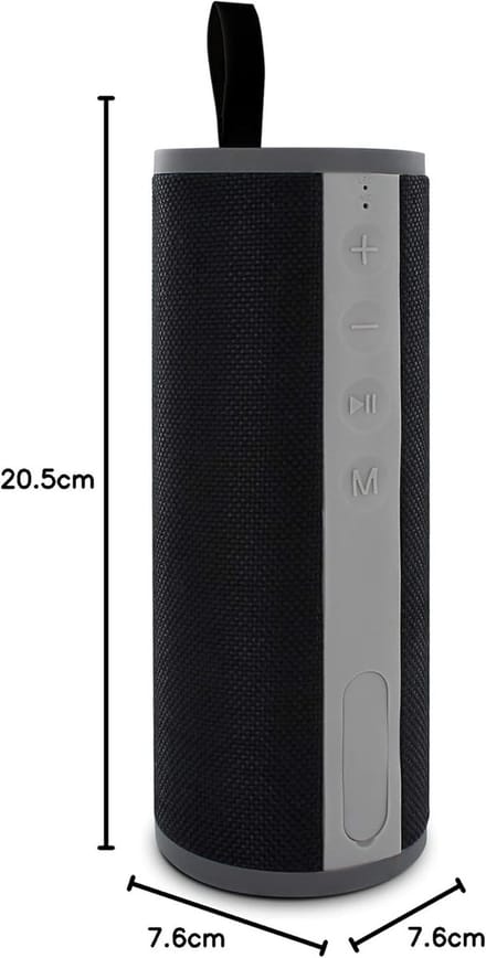 Draagbare Bluetooth Speaker 12W met Lange Batterijduur en Audio-ingang
