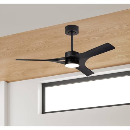 Mantra Iluminación LED plafondventilator Thai zwart DC-motor stil Ø 122 cm CCT