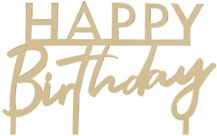 Ginger Ray - Mix It UP - Taarttopper Happy Birthday Gold