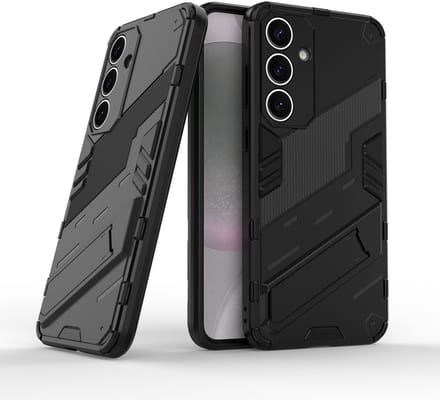 Solidenz StandGuard Xtreme geschikt voor Samsung Galaxy S25 Plus hoesje - Zwart