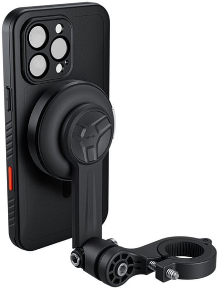 Telesin Waterproof case voor iPhone 16 Pro Max - Waterdicht tot 40 Meter - Met Cold Shoe & 1/4" Schroefdraad - Polycarbonaat