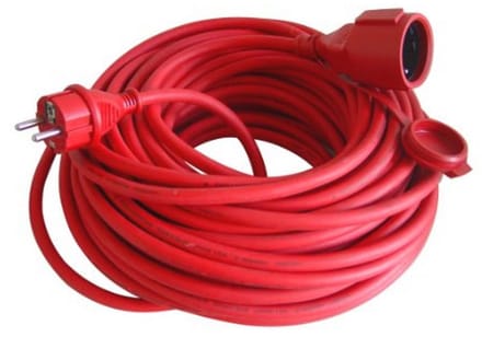 Rubberen verlengkabel H05RR-F 25m 1,5mm² IP44