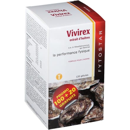 Fytostar Vivirex – Voor het libido – Man prestatie– 120 capsules