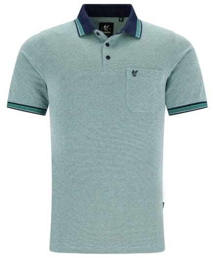 Hajo - Poloshirt Piqué - heren- groen - maat M