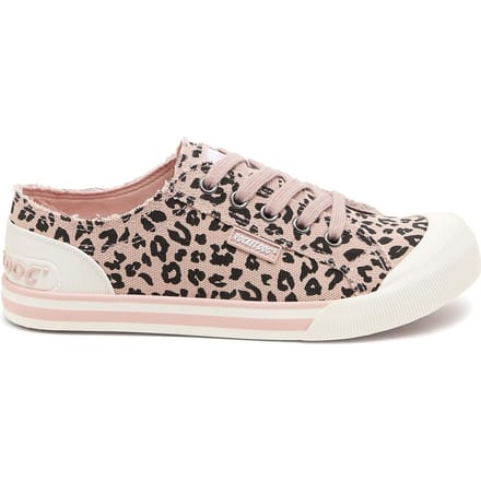 Rocket Dog Jazzin Leon Leopard Dames Casual Sneakers Lichtroze