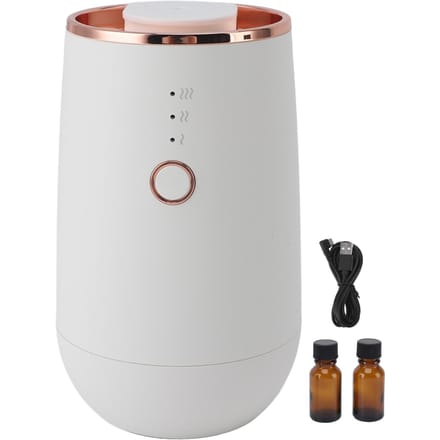 Auto Aromaverspreider Compact Veelzijdig Desktop Essentiële Olie Diffuser Luchtverfrisser voor Voertuig Thuis wit