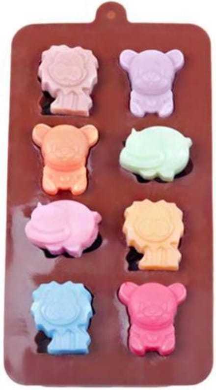 Siliconen Chocoladevorm Dieren - Fondant Bonbonvorm - Ijsblokjesvorm