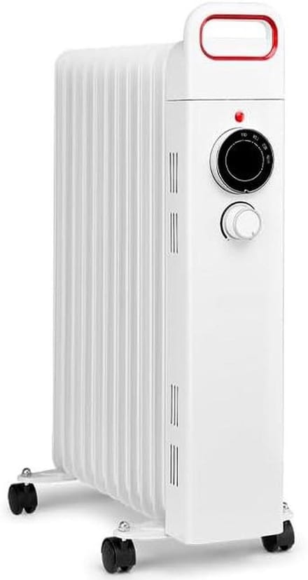 Olie Radiator - Verwarming Element - Ruimte Verwarmen - 11 Hoge Thermische Elementen - 2500 Watt - Wit