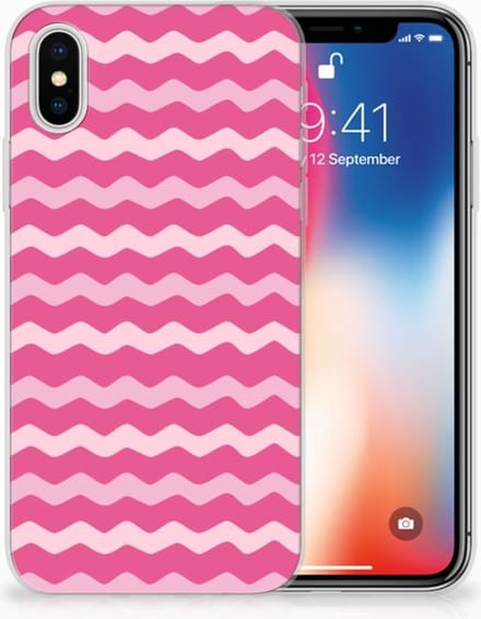 Apple iPhone X | Xs TPU bumper Waves Pink