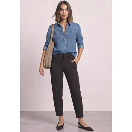 Barrel Leg broek met gespdetail