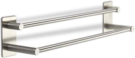 Wandgarderobe Talida zelfklevend van RVS Lengte: 435 mm dubbele