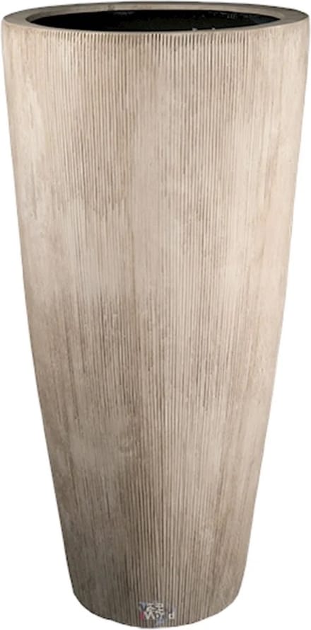 Plantenbak Java stripe beige Ø47 x H100 cm