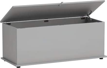 HOMCOM-Opbergkist-100x40x40cm-Spaanplaat-Grijs