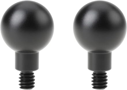 Adapter Mount - Kogelkop Bevestiging - Camera Positioneren - Compact Aluminium Ontwerp - 20x34mm - Zwart