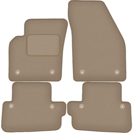 Beige veloursmatten voor: Volvo C70 II coupé (2005-2013)