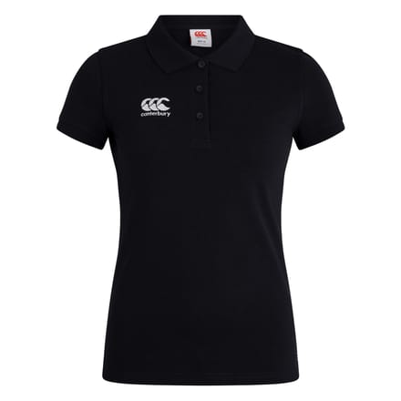 Canterbury Dames/Dames Waimak Poloshirt (Zwart)