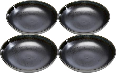 Soepborden Kassandra zwart Ø23cm (4/set) Kare Design