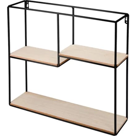 Duraline Wandbox Hout/zwart 40x40 Cm