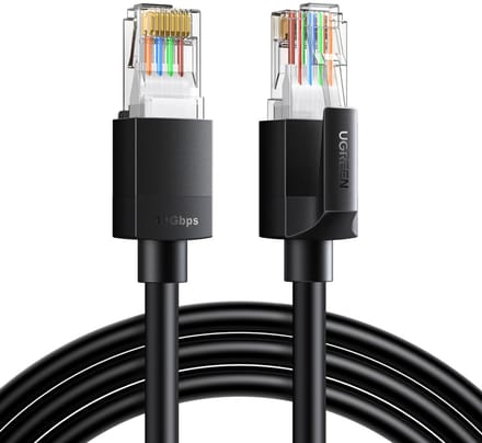Ugreen Cat6A Serie - Ethernet Kabel - 2m - UTP - Zwart
