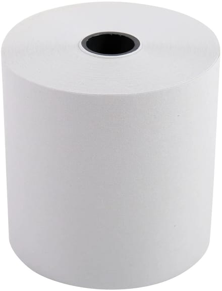 Exacompta 50x Rollen voor kassa's,rekenmachines 57x60x12x33 - 1 laag offset extra wit 60g/m2 - Wit - 40651E