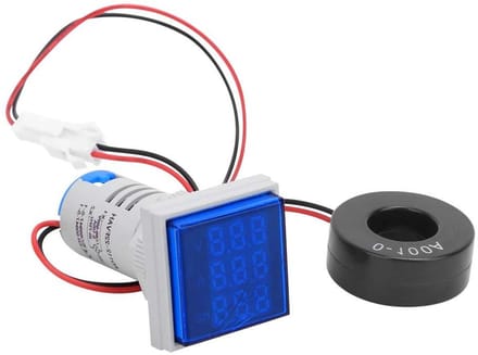 Digitale Spanningsmeter - Stroomtester - Elektrische Metingen - Multifunctioneel Display - AC 60-500V - Blauw