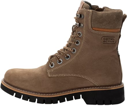 camel active Veterschoen van rundleer - Maat womenswear-36 - Bruin