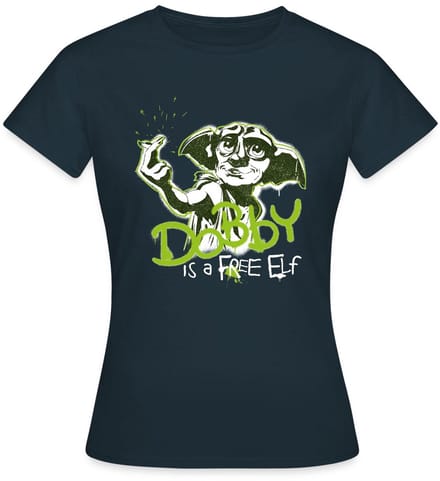 Harry Potter Dobby Is Een Vrije Elf T-Shirt Dames