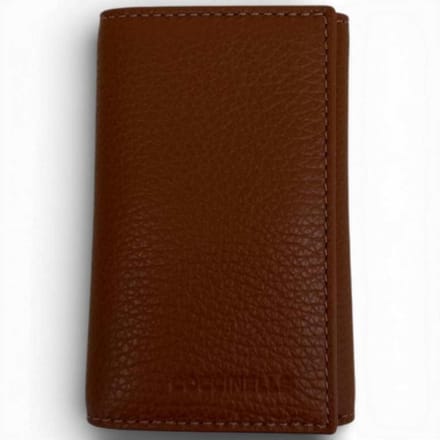 Coccinelle Stg zachte vrouwen sleutelhanger leder Cognac