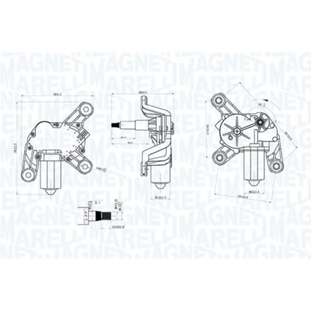Ruitenwissermotor MAGNETI MARELLI 064070700010