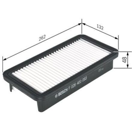 Luchtfilter BOSCH F 026 400 093
