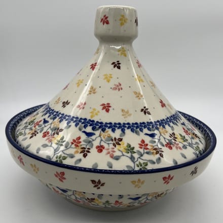 Bunzlau keramiek Tajine gekleurd blad 3208X
