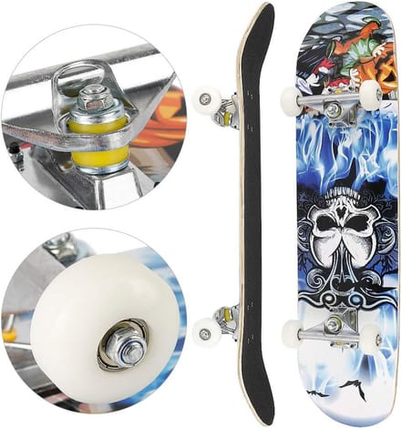 Complete Skateboard voor Beginners en Gevorderden - 7 Lagen Hout, Dubbel Kick Concave Deck
