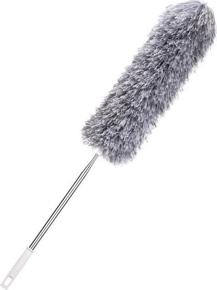 7Style Collection - Microvezel Plumeau met Uitschuifbare Telescoopsteel tot 280 CM - Ragebol RVS